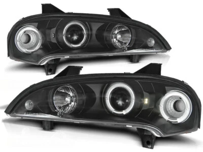 2x Scheinwerfer Angel Eyes für Opel Tigra A Bj. 94-00 Schwarz - Bild 1 von 2
