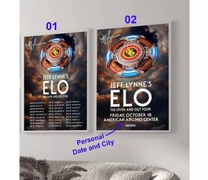 Jeff-Lynne's ELO Signature FINAL 2024 Poster, Custom Date and City Tour - Picture 1 of 3