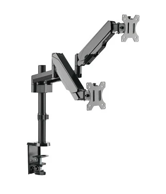 Dual Gasdruck Monitor Schwenkarm Doppel Tisch Halterung 2x8KG Office-GS424 - Bild 1 von 4