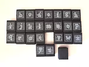 Monogram Initials Rubber Stamps - Backed with cling foam L9 - Picture 1 of 5