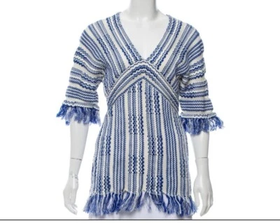 Túnica a rayas de lino Tory Burch talla XS nueva con etiquetas Foto 1 de 4