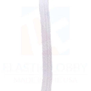 1/4" (6mm) White Knitted Elastic - US Made - Picture 1 of 11