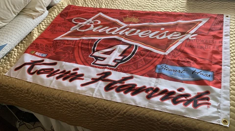 Budweiser Racing #4 Polyester Double Sided Flag Kevin Harvick Cover