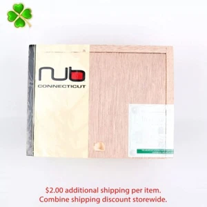 Caja de cigarros de madera vacía Nub Connecticut 358 6" x 4,5" x 4" - Imagen 1 de 11
