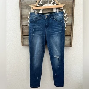 Democracy Ab technology distressed stretch cotton denim jeans size 10 - Picture 1 of 10