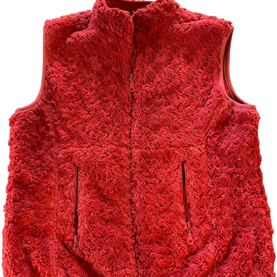 Chaleco difuso M ALPS NARANJA cremallera polar bolsillos con cremallera cálido acogedor poliéster para mujer M Foto 1 de 4