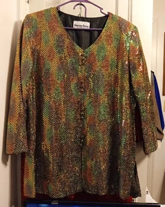 Stunning Vintage Pullover Top from Another Time (no size tag - see measurements) - Picture 1 of 2