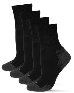 MeMoi Wellfit 2 Pair Pack Unisex Diabetic Half Cushion Quarter Socks 10-13 - Picture 1 of 1