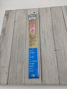 Vintage J&P Coats Dress or Neck Opening Metal Zipper 12" Dk Rose 32-B - Picture 1 of 4