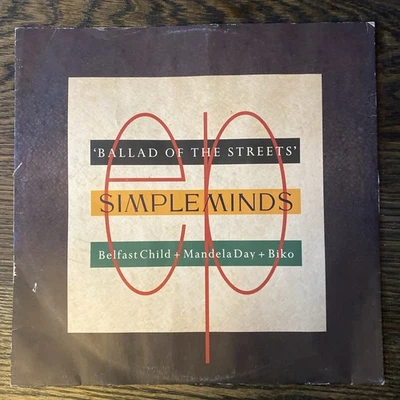 Simple Minds Ballad Of The Streets Vinyl EP Orig Record VG++ - Image 1 of 4