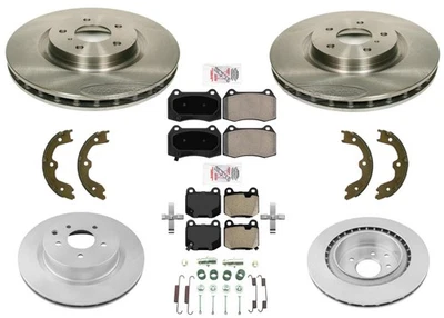 Rotores de freno de disco estilo Brembo 323 mm pastillas de freno para Nissan 350Z 2003 2005 2009 Foto 1 de 4