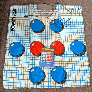 Nintendo NES Two Sided Power Pad Mat Untested w Instruction book NES-028 AS IS - Picture 1 of 8