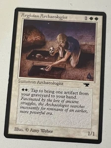Magic the Gathering MTG Antiquities Argivian Archaeologist LP+  (Beta Bob) - Picture 1 of 2