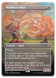 Windborn Muse (Borderless) #415 (NM) Dominaria Remastered DMR Magic MTG - Picture 1 of 2