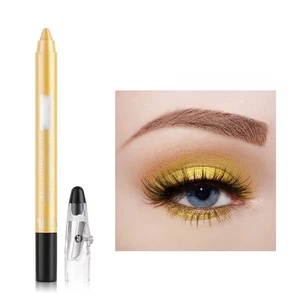Eye Shadow Pen Eyeliner Eye Shadow Stick Eye Shadow Lying Silkworm Pen 1pc Gold - Picture 1 of 3