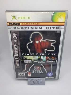 Tom Clancy's Classic Trilogy - Xbox - Complete CIB W/ Reg Card - Tested! - Image 1 of 4
