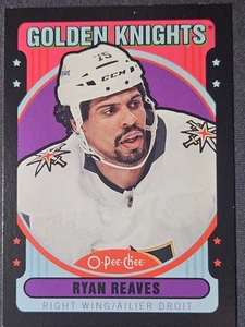 21-22 O-Pee-Chee Ryan Reaves Black Retro #/100 🚨🚨🚨 Vegas Golden Knights - Picture 1 of 2