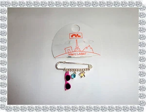 Brosche Anstecknadel Fantasie Charms Metall versilbert Marc Labat - Bild 1 von 1