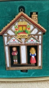 Hallmark 1977 Twirl-About Swiss Weather House Christmas Ornament Tree Trimmer - Picture 1 of 1