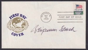 Benjamin Spock, American Pediatrician, signed Flag Over White House FDC - Picture 1 of 1