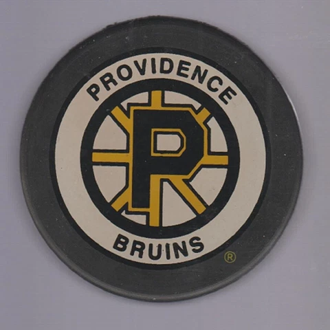 GAME PUCK - AHL PROVIDENCE BRUINS WhiteRing Front CITIZENS BANK back - LAST1 Cover