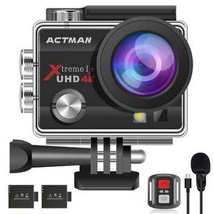 Campark 4K 20MP Action Camera WiFi Waterproof Sport Camera 170° w/Remote Control - Picture 1 of 8