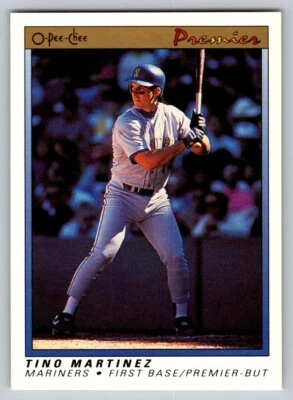 1991 O-Pee-Chee Premier - #76 Tino Martinez - Image 1 of 2