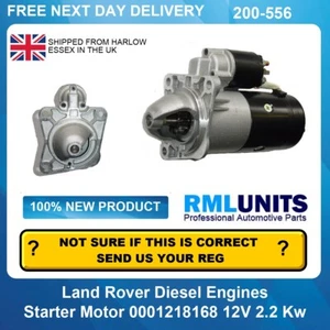 Starter Motor For Landrover NAD10039 NAD100390 0001218152 0001218168 - Picture 1 of 5