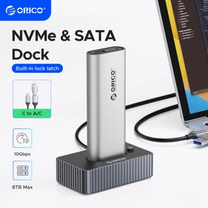 ORICO M.2 Hard Drive Docking Station NVMe/SATA to USB-C Docking Station USB3.2 - Picture 1 of 7