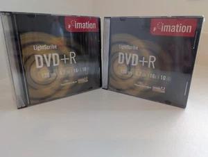 2x LIGHTSCRIBE IMATION DVD+R 10 Pack 16x10 4.7 gb UNOPENED - Picture 1 of 2