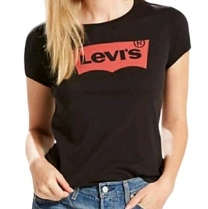 Levi's Women's Perfect 100% Cotton Tee Shirt Size XS Classic Tee - Picture 1 of 8