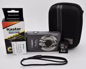 Canon PowerShot 100HS 12.1MP Elph Digital Camera w/4x Zoom Gray Bundle - Tested✅ - Picture 1 of 11