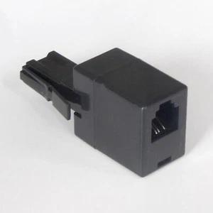 Adapter telefoniczny BS6312 (British UK, 6P4C) na gniazdo RJ11 (6P3C) wtyczka telefoniczna - Zdjęcie 1 z 3