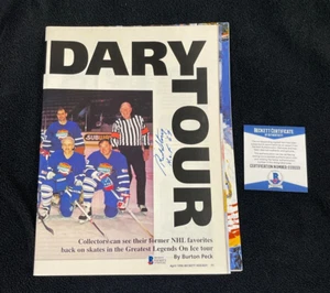 Red Storey HOF Referee Signed Beckett Magazine Article Page Beckett COA - Picture 1 of 2