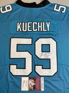 MAGLIA CAROLINA PANTHERS LUKE KUECHLY AUTOGRAFO #59 NIKE NFL GIOCATORI JSA CB31542 - Foto 1 di 5