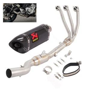 Full System for CF-Moto 675SS 675SR 2025 2024 Exhaust Tips Front Header Pipe - Picture 1 of 12