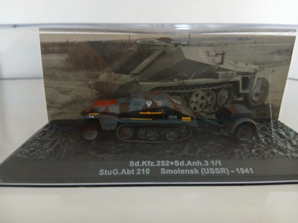 Vehicule blindé Allemand Sd Kfz 252 + remorque Sd Anh.3 echelle 1/72 Altaya - Photo 1/1