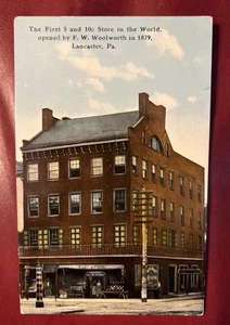 c1910 First F.W.Woolworth 5 & 10c Store In U.S., Lancaster, Pa. Vintage Postcard - Picture 1 of 2