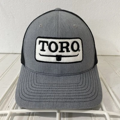 TORO Hat Mens Adjustable Snapback Gray Trucker MeshBack Mowers Richardson 112 - Imagem 1 de 4