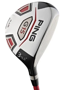 Left Handed Ping Golf Club G15 15.5* 3 Wood Stiff Graphite Excellent - Picture 1 of 1