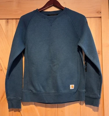 Sudadera Pullover Carhartt Mujer S (4-6) Calce Relajado Manga Spellout TS4410-W Foto 1 de 4