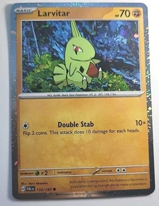 Larvitar HP70 2023 Pokémon *Cosmo Foil* Card No 110/193  - Picture 1 of 1