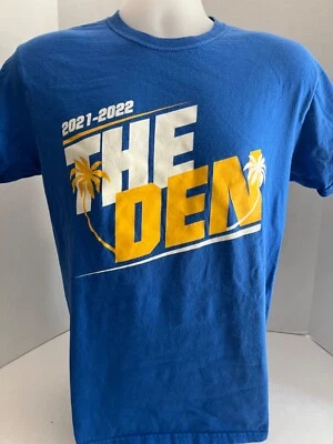 UCLA BRUINS "The Den" Palm Tree Logo Student Section 21-22 T Shirt Blue SZ M - Image 1 of 4