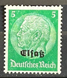 1940 German occ. of Alsace stamp o/print Elsas 5 pf MNG Mi:DE-EL3 /748a - Picture 1 of 1
