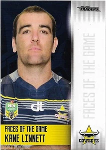2017 NRL Traders Faces of the Game (FOTG 27/48) Kane LINNETT Cowboys - Picture 1 of 1