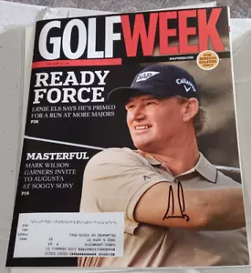 Ernie Els US Open PGA CHAMPION SIGNED AUTOGRAPHED GOLFWEEK Magazine COA 2011 - Picture 1 of 1