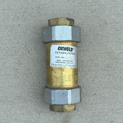 OXWELD ESAB OXYGEN 1" NPT X 7 3/8" HIGH CAPACITY LINE FILTER 2116734 - Image 1 of 4