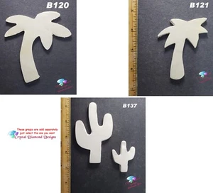 Bisqueware Palmen - Kaktus - Ofengebrannte Handarbeit Fliesen - Palmen - Kaktus Gruppe 1 - Bild 1 von 4