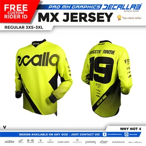 Decallab Motocross MX BMX DH racing jersey - Picture 1 of 8