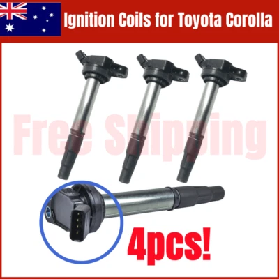 New 4PCS DENSO Ignition Coil For Toyota Corolla Lexus Prius CT200h 2ZRFE 1.8L - image 1 of 4